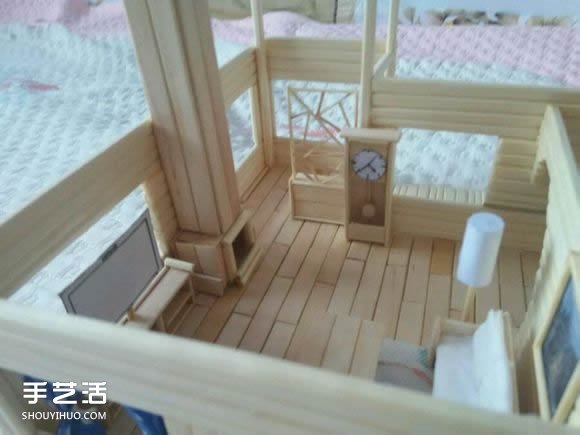 一次性筷子手工制作逼真别墅模型 步骤超全！ -  www.shouyihuo.com