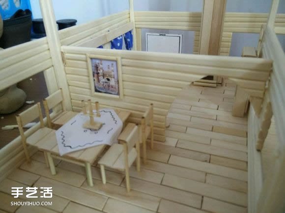 一次性筷子手工制作逼真别墅模型 步骤超全！ -  www.shouyihuo.com