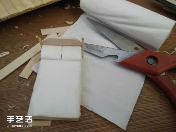一次性筷子手工制作逼真别墅模型 步骤超全！ -  www.shouyihuo.com