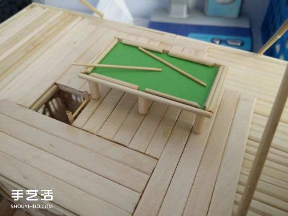 一次性筷子手工制作逼真别墅模型 步骤超全！ -  www.shouyihuo.com