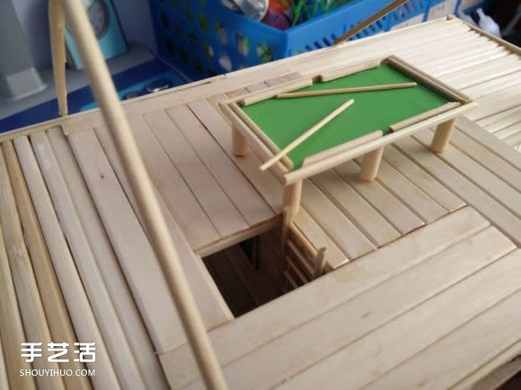 一次性筷子手工制作逼真别墅模型 步骤超全！ -  www.shouyihuo.com