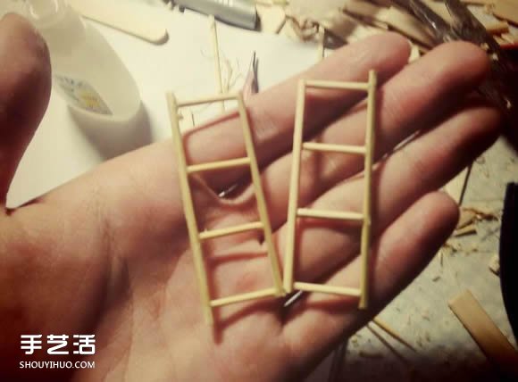 一次性筷子手工制作逼真别墅模型 步骤超全！ -  www.shouyihuo.com