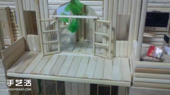 一次性筷子手工制作逼真别墅模型 步骤超全！ -  www.shouyihuo.com