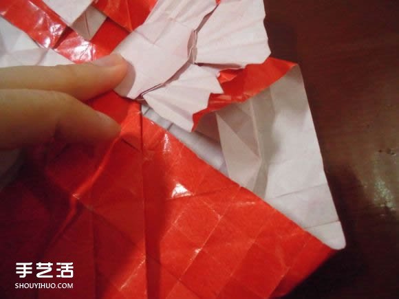 接吻鱼爱心折纸图解 超复杂桃心的折法过程 -  www.shouyihuo.com