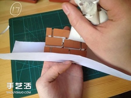 陶土小红砖手工制作花盆 迷你方形花盆DIY教程 -  www.shouyihuo.com