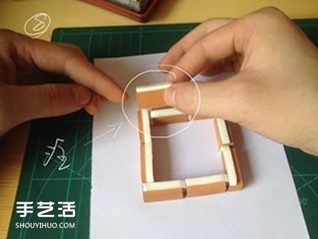 陶土小红砖手工制作花盆 迷你方形花盆DIY教程 -  www.shouyihuo.com