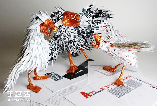 光盘变废为宝制作动物 精美CD光盘动物DIY图片 -  www.shouyihuo.com