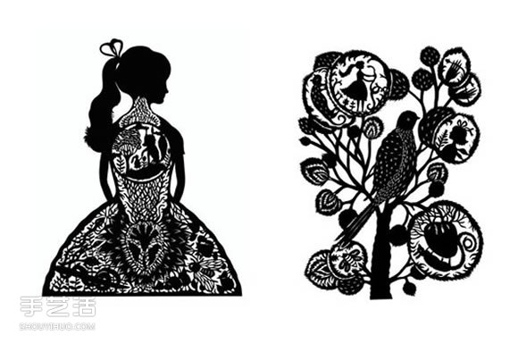 Elsa Mora剪纸作品欣赏 细腻静谧的童话世界 -  www.shouyihuo.com