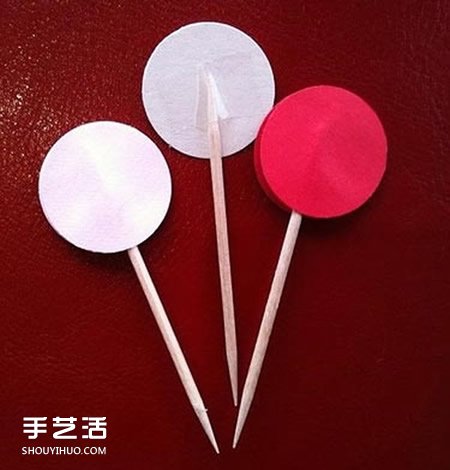 蛋糕上的装饰标签DIY 自制蛋糕爱心标签图解 -  www.shouyihuo.com