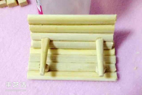 一次性筷子手工制作带扶手椅子的方法图解 -  www.shouyihuo.com