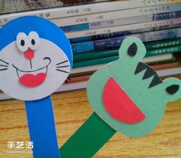 幼儿卡通书签制作方法 小动物书签的做法图解 -  www.shouyihuo.com