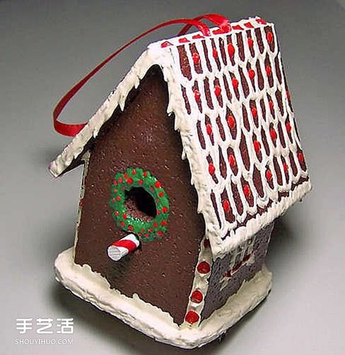 圣诞姜饼屋的做法图解 手工姜饼屋DIY制作方法 -  www.shouyihuo.com