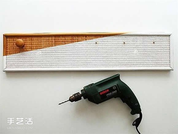 草编抽屉改造壁挂挂钩 文艺范衣帽架DIY教程 -  www.shouyihuo.com