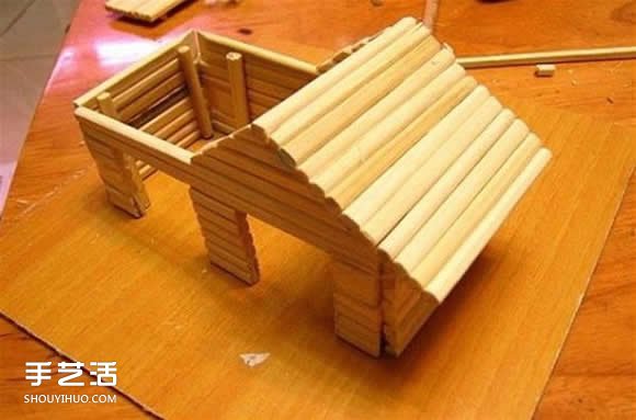 超简单仓鼠笼子制作 一次性筷子做仓鼠笼方法 -  www.shouyihuo.com
