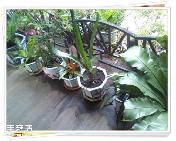 铁架子废物利用 DIY手工制作搁置花盆的架子 -  www.shouyihuo.com