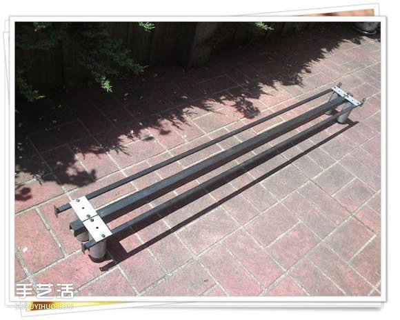 铁架子废物利用 DIY手工制作搁置花盆的架子 -  www.shouyihuo.com