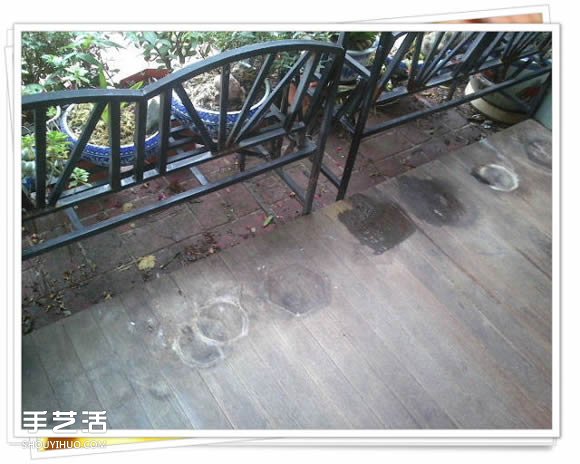 铁架子废物利用 DIY手工制作搁置花盆的架子 -  www.shouyihuo.com
