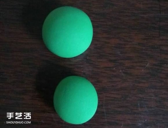 超轻粘土粘土小青蛙 粘土手工制作小青蛙教程 -  www.shouyihuo.com
