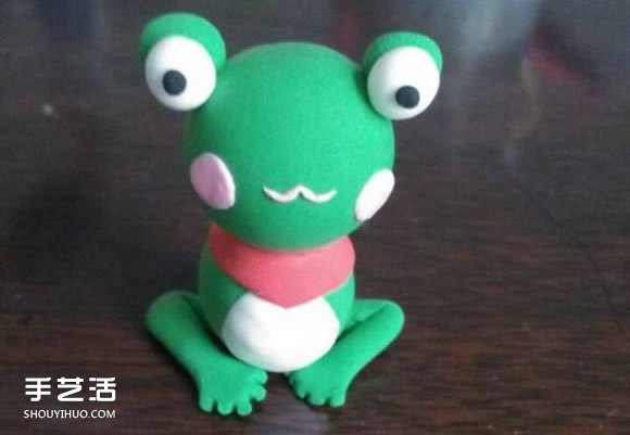 超轻粘土粘土小青蛙 粘土手工制作小青蛙教程 -  www.shouyihuo.com