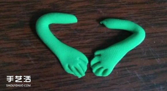 超轻粘土粘土小青蛙 粘土手工制作小青蛙教程 -  www.shouyihuo.com