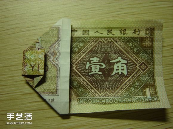纸币折纸照相机图解 美金折相机的折法详解 -  www.shouyihuo.com