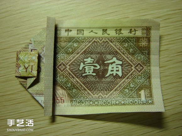 纸币折纸照相机图解 美金折相机的折法详解 -  www.shouyihuo.com