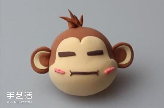 超轻粘土悠嘻猴DIY 手工制作粘土悠嘻猴图解 -  www.shouyihuo.com