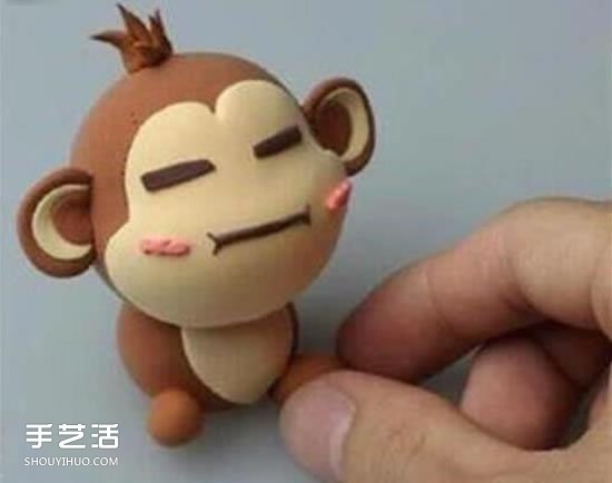 超轻粘土悠嘻猴DIY 手工制作粘土悠嘻猴图解 -  www.shouyihuo.com