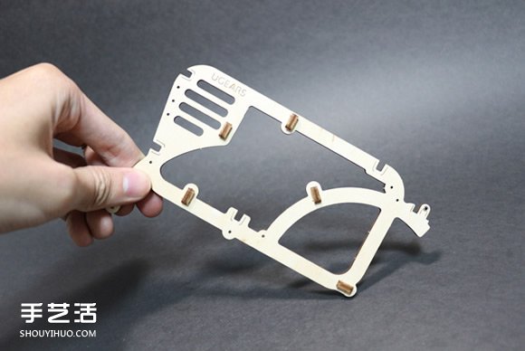 UGEARS自走拖拉机模型制作 利用橡皮筋产生动力 -  www.shouyihuo.com