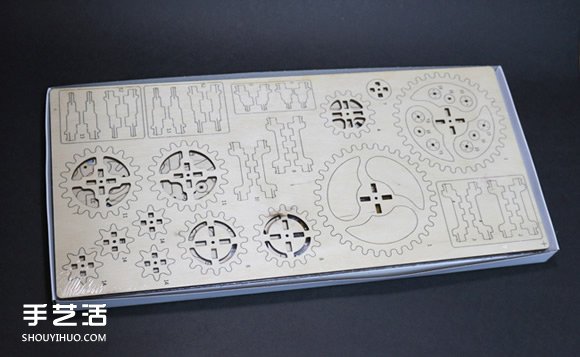 UGEARS自走拖拉机模型制作 利用橡皮筋产生动力 -  www.shouyihuo.com