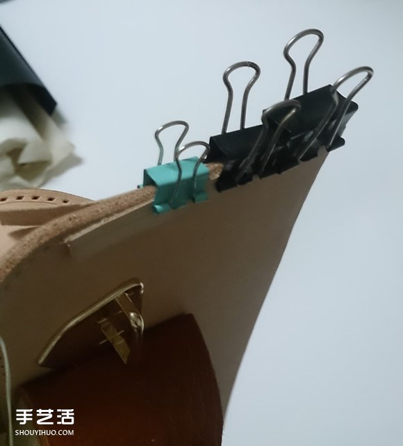 植鞣革剑桥包制作教程 自制剑桥包DIY方法图解 -  www.shouyihuo.com