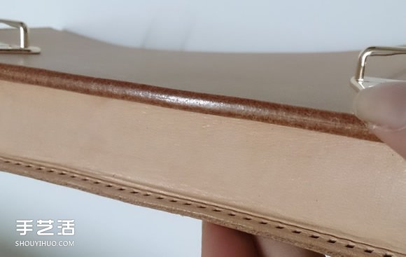 植鞣革剑桥包制作教程 自制剑桥包DIY方法图解 -  www.shouyihuo.com