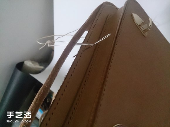 植鞣革剑桥包制作教程 自制剑桥包DIY方法图解 -  www.shouyihuo.com