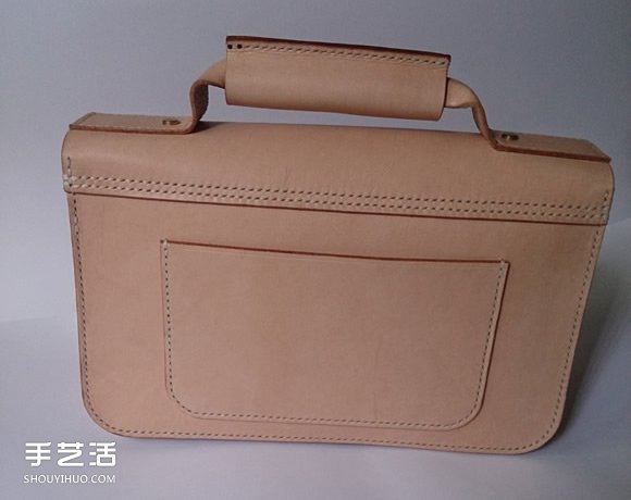 植鞣革剑桥包制作教程 自制剑桥包DIY方法图解 -  www.shouyihuo.com