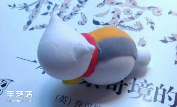 超轻粘土招财猫教程 找食的招财猫粘土DIY -  www.shouyihuo.com