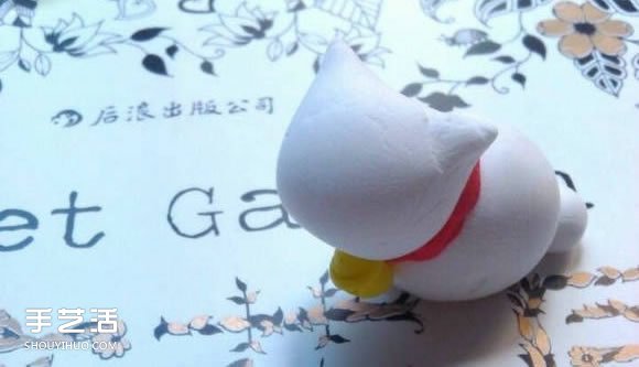 超轻粘土招财猫教程 找食的招财猫粘土DIY -  www.shouyihuo.com