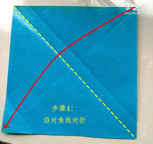叶上之蛙折叠方法图解 折纸叶子上的青蛙过程 -  www.shouyihuo.com