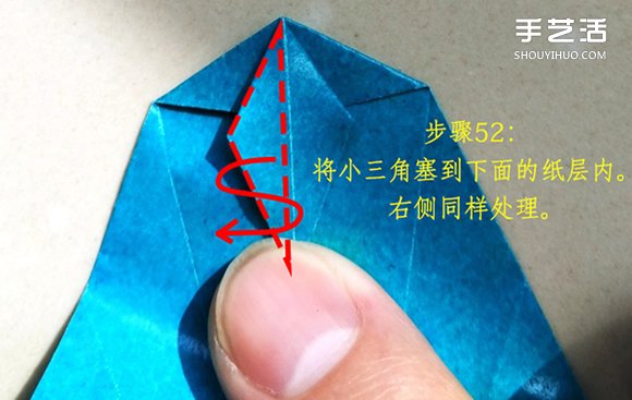 叶上之蛙折叠方法图解 折纸叶子上的青蛙过程 -  www.shouyihuo.com