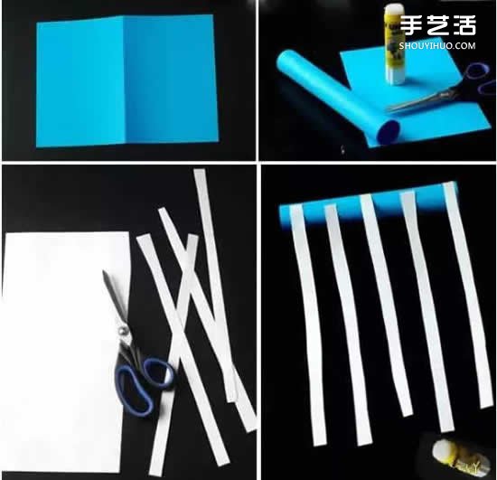 DIY爱心雨风铃制作方法 可爱纸风铃的做法图解 -  www.shouyihuo.com