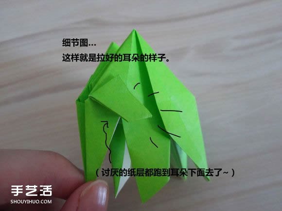 复杂折纸大象步骤图解 提供cp图和实拍教程 -  www.shouyihuo.com