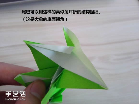 复杂折纸大象步骤图解 提供cp图和实拍教程 -  www.shouyihuo.com
