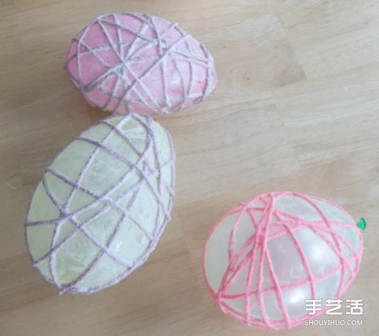 绳子制作复活节彩蛋 手工复活节空心彩蛋DIY -  www.shouyihuo.com