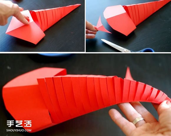 大嘴鱼玩具的制作方法 简单剪纸制作大嘴鱼 -  www.shouyihuo.com