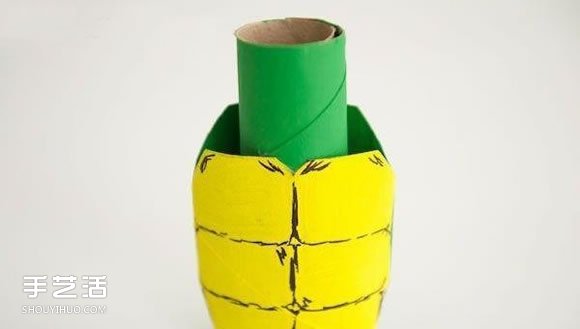 忍者神龟手偶玩具制作 卷纸筒手工制作忍者神龟 -  www.shouyihuo.com