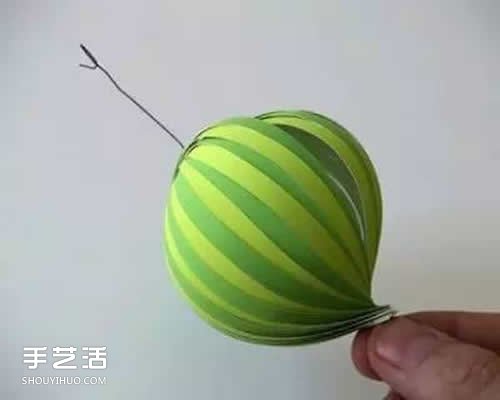 卡纸灯笼制作方法图解 怎么用卡纸做灯笼教程 -  www.shouyihuo.com