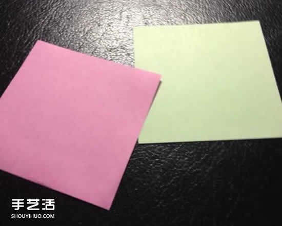 四瓣花的折法图解步骤 手工折纸四瓣花的方法 -  www.shouyihuo.com