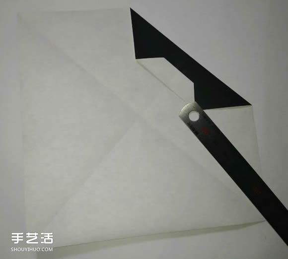 平面铅笔的折纸方法 简单儿童折纸铅笔图解 -  www.shouyihuo.com