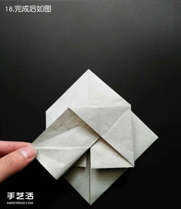超复杂折纸鲨鱼图解 立体鲨鱼的折法详细步骤 -  www.shouyihuo.com