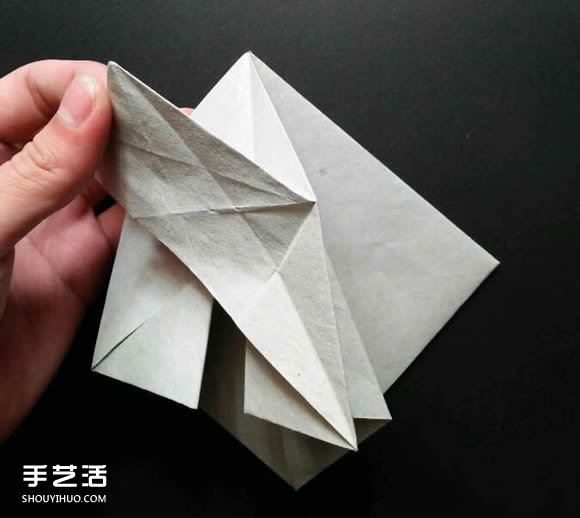 超复杂折纸鲨鱼图解 立体鲨鱼的折法详细步骤 -  www.shouyihuo.com