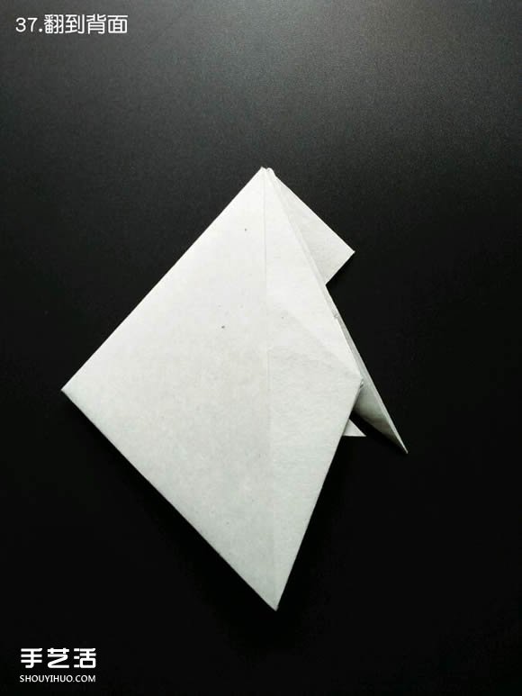 超复杂折纸鲨鱼图解 立体鲨鱼的折法详细步骤 -  www.shouyihuo.com